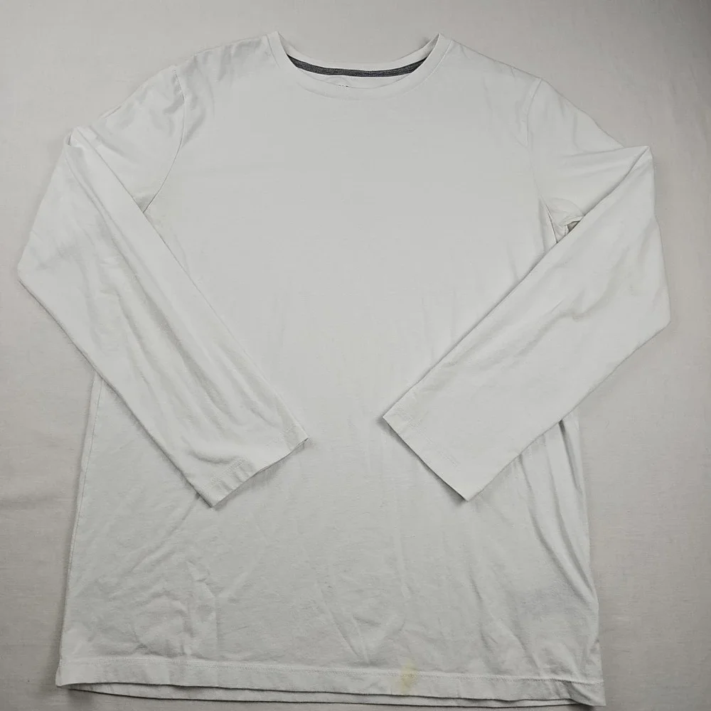 Old Navy Boys‎ Long Sleeve Tee Shirt White  Size XXL/18 Casual Crew Neck